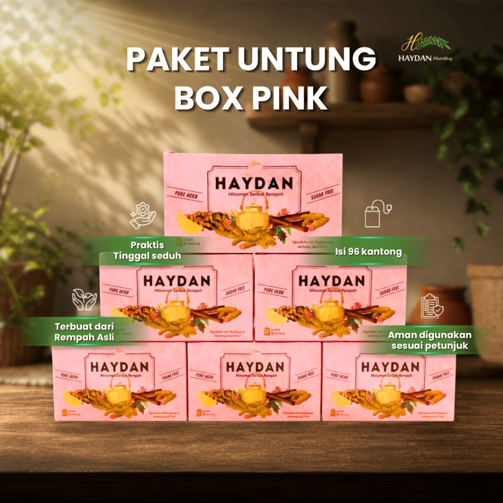 Haydan - Paket Untung Sehat Rahim 6 Box - Minuman Rempah 100% Alami