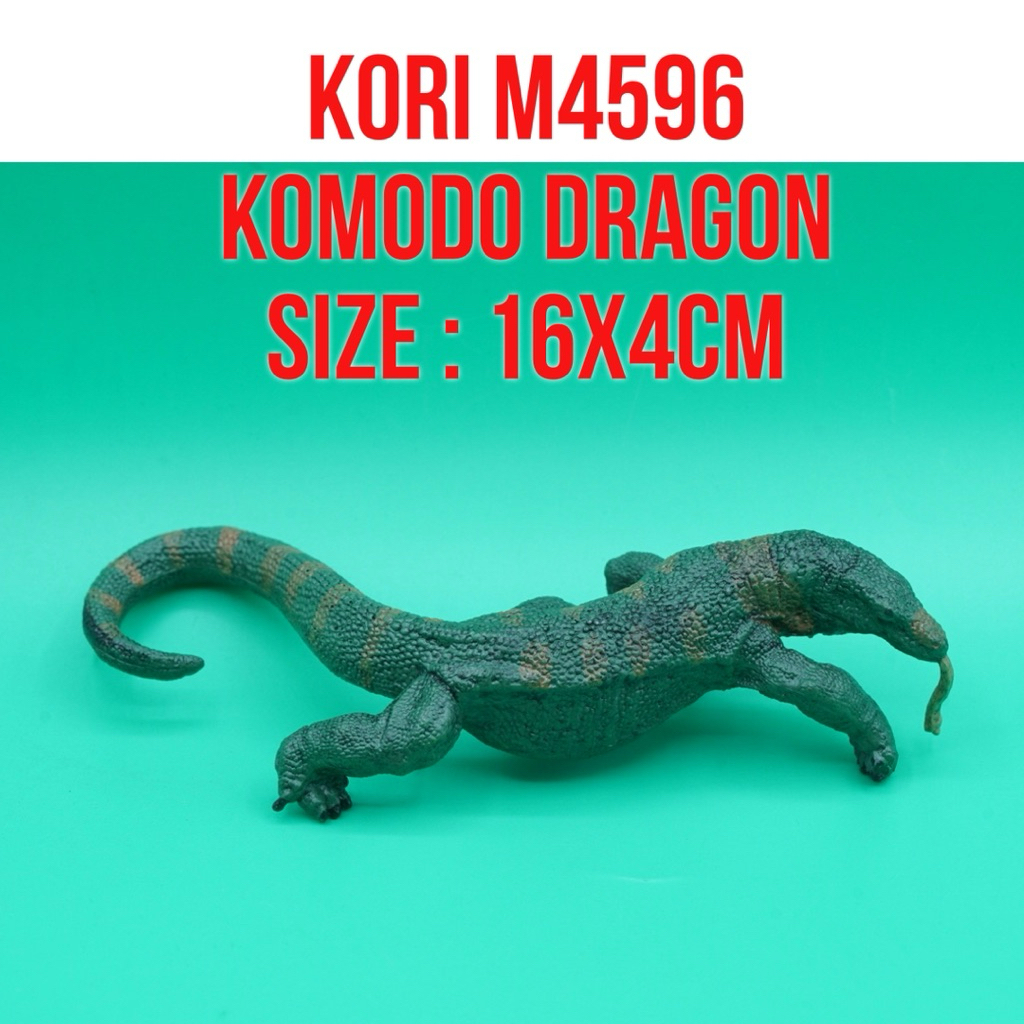 KORI M4596 Komodo Dragon Biawak Komodo Varanus Komodoensis | Mainan Figure Binatang Miniature Hewan 