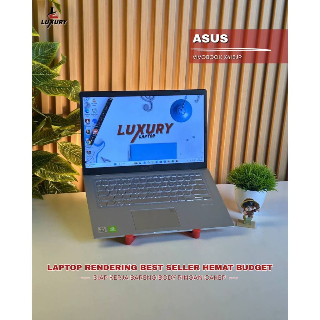 LAPTOP ASUS VIVOBOOK X415JP INTEL CORE I5 NVIDIA GEFORCE MX330 RAM 8GB SSD 512GB BACKLIGHT FINGERPRI