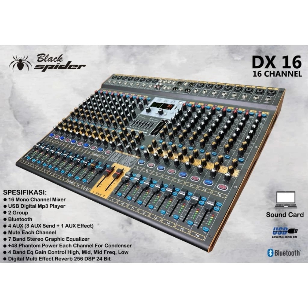 MIXER BLACKSPIDER DX 16 CHANNEL