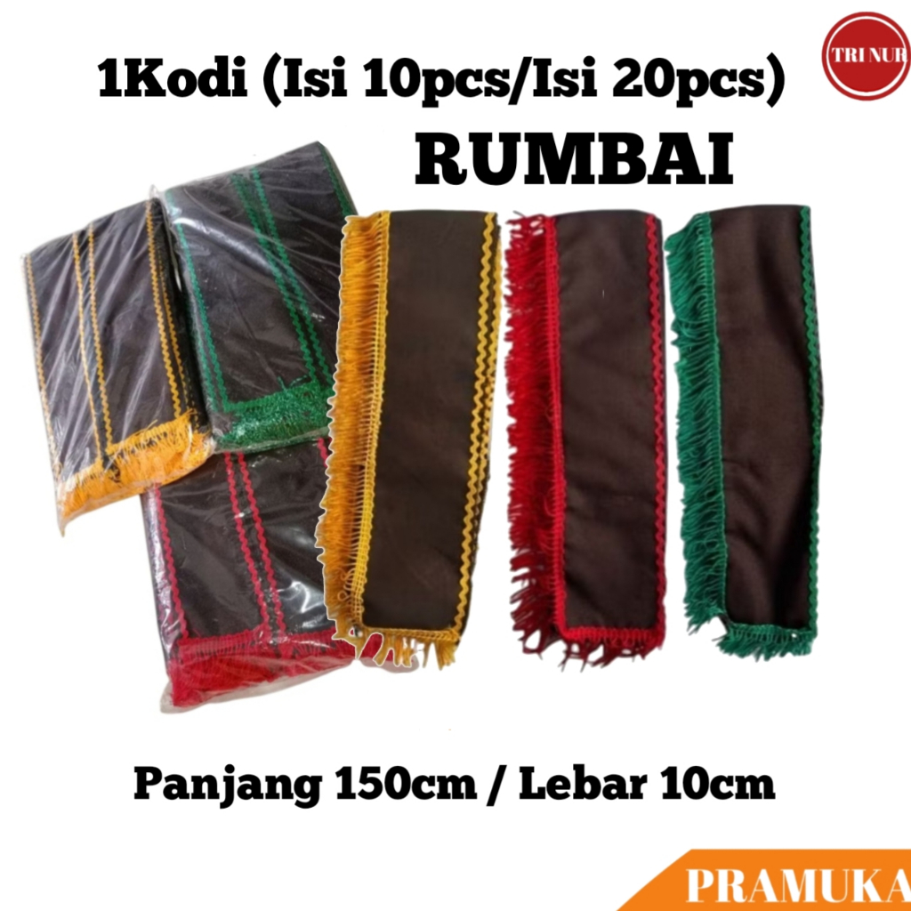 Slempang TKK Pramuka Rumbai SIAGA PENGGALANG PENEGAK / Selendang TKK Rumbai Pramuka Lengkap / Selemp
