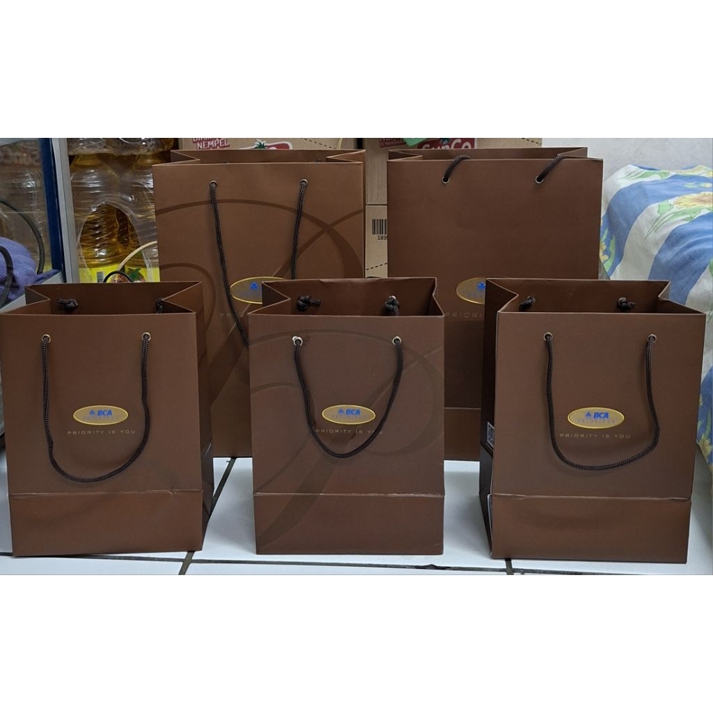Paper Bag Bca Prioritas size Small/ Large