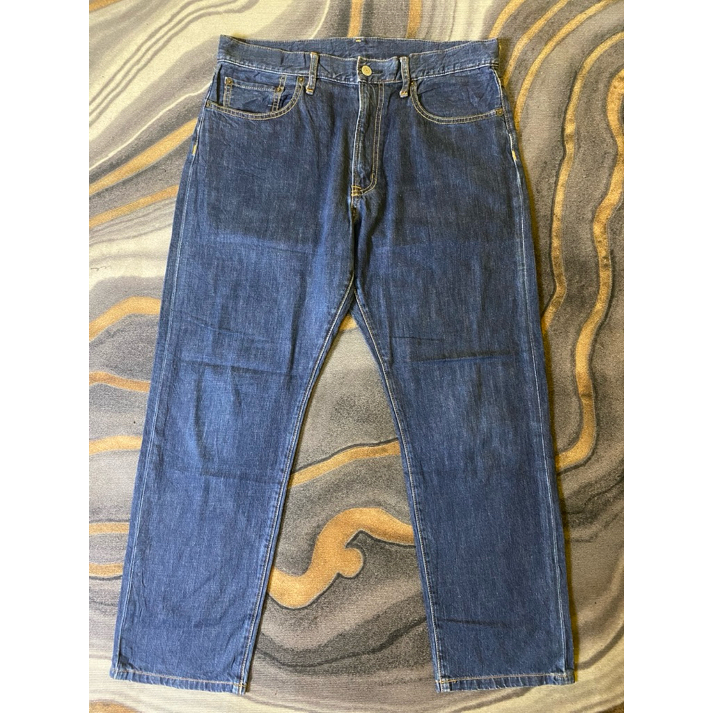 Celana Panjang Jeans GU Washed Second Original