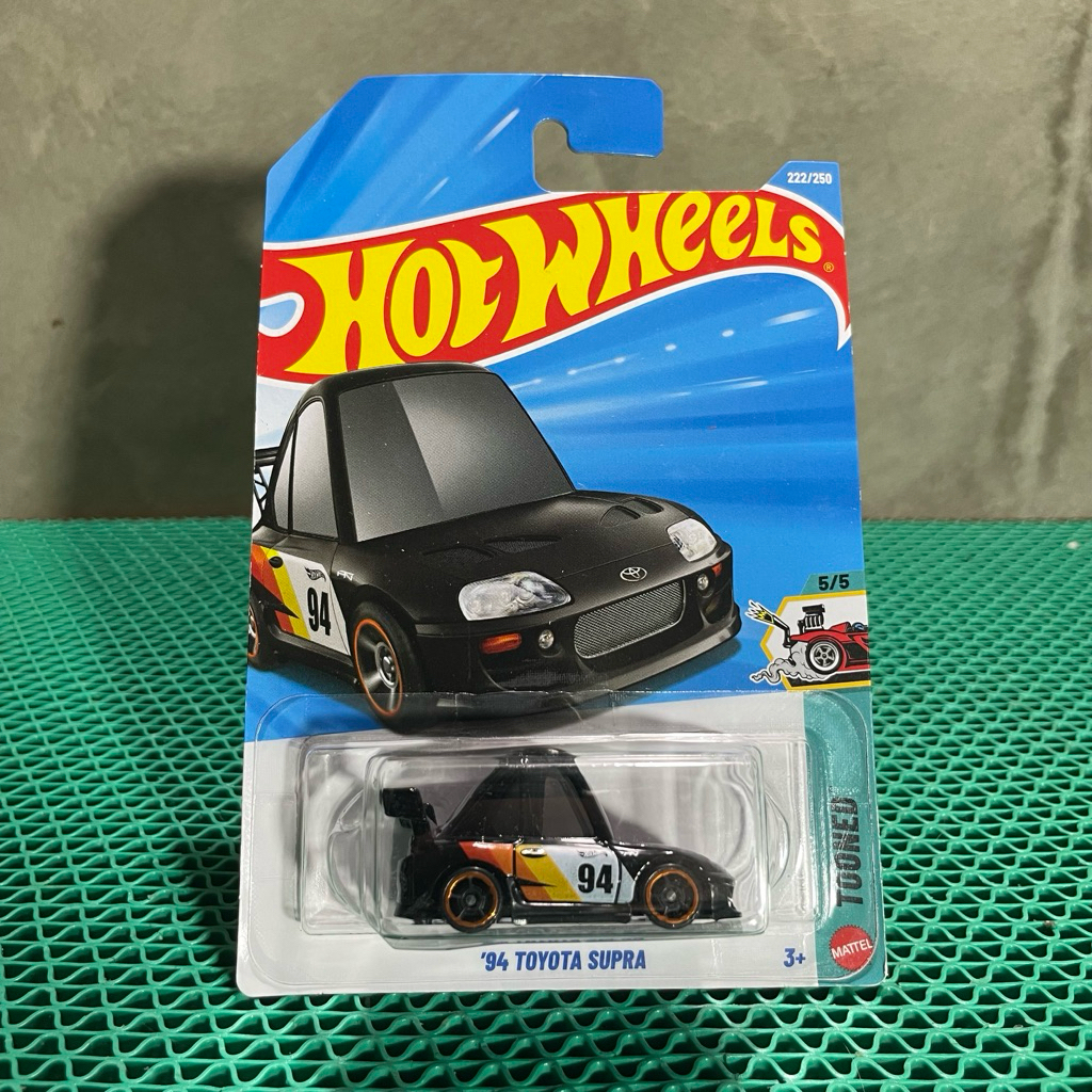 Hotwheels 94 Toyota Supra Tooned Hitam Black