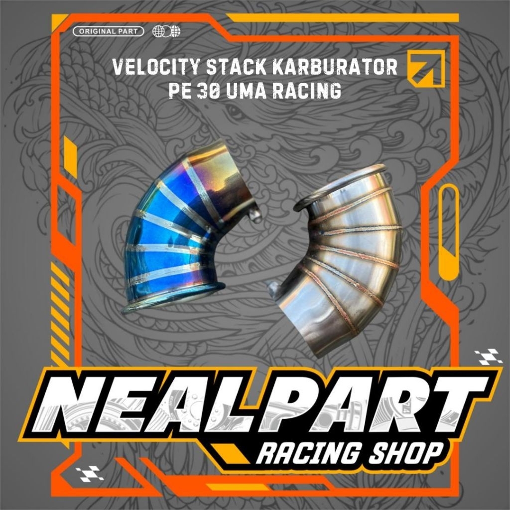 Velocity stack filter karburator PE 30 32 34 bluemoon stenlses