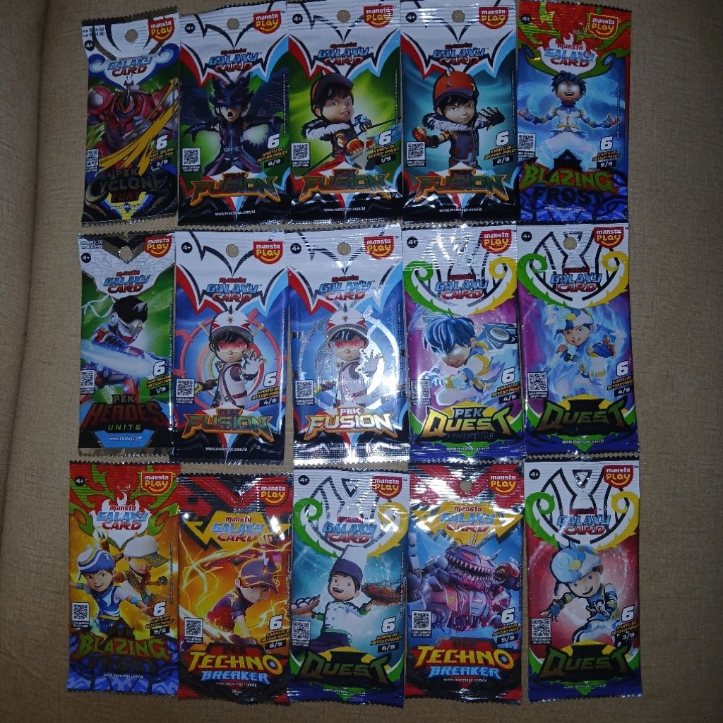 Rare Boboiboy Monsta Galaxy Card Pek Original