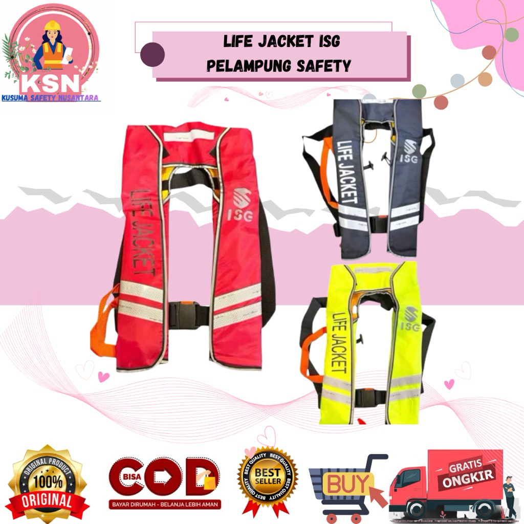 LIFE JACKET ISG PELAMPUNG / PELAMPUNG SAFETY ISG / LIFE JACKET SAFETY ISG