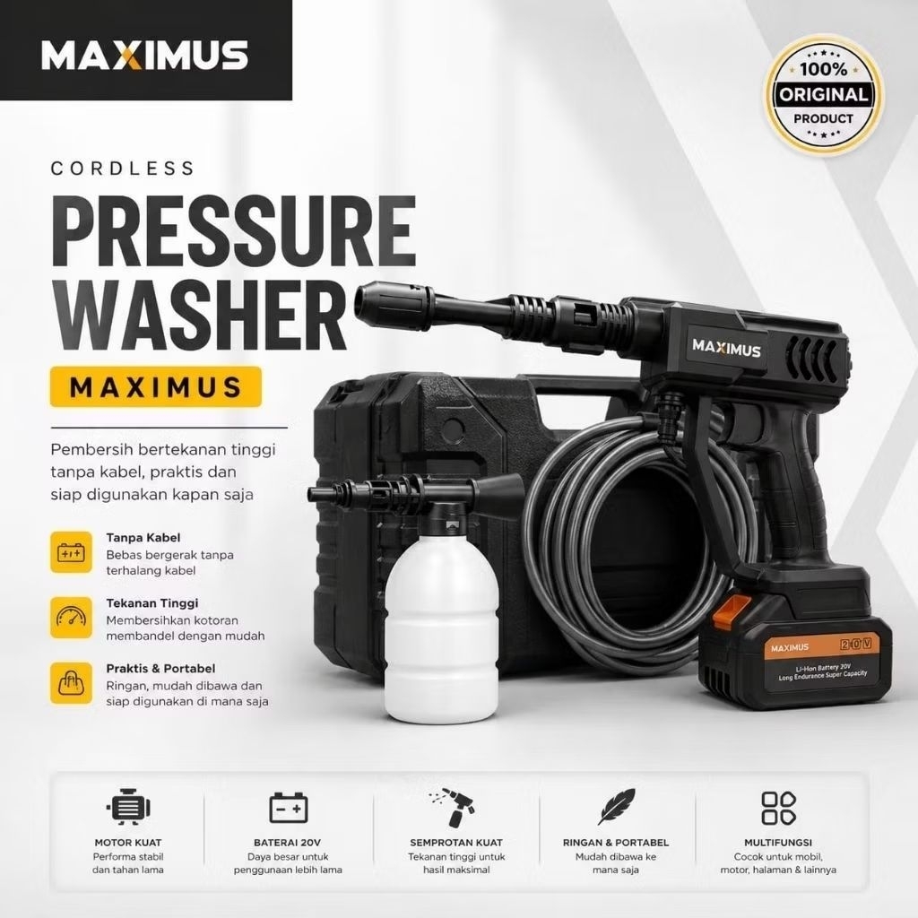 Cordless Jet Cleaner / Jet Cleaner tanpa kabel