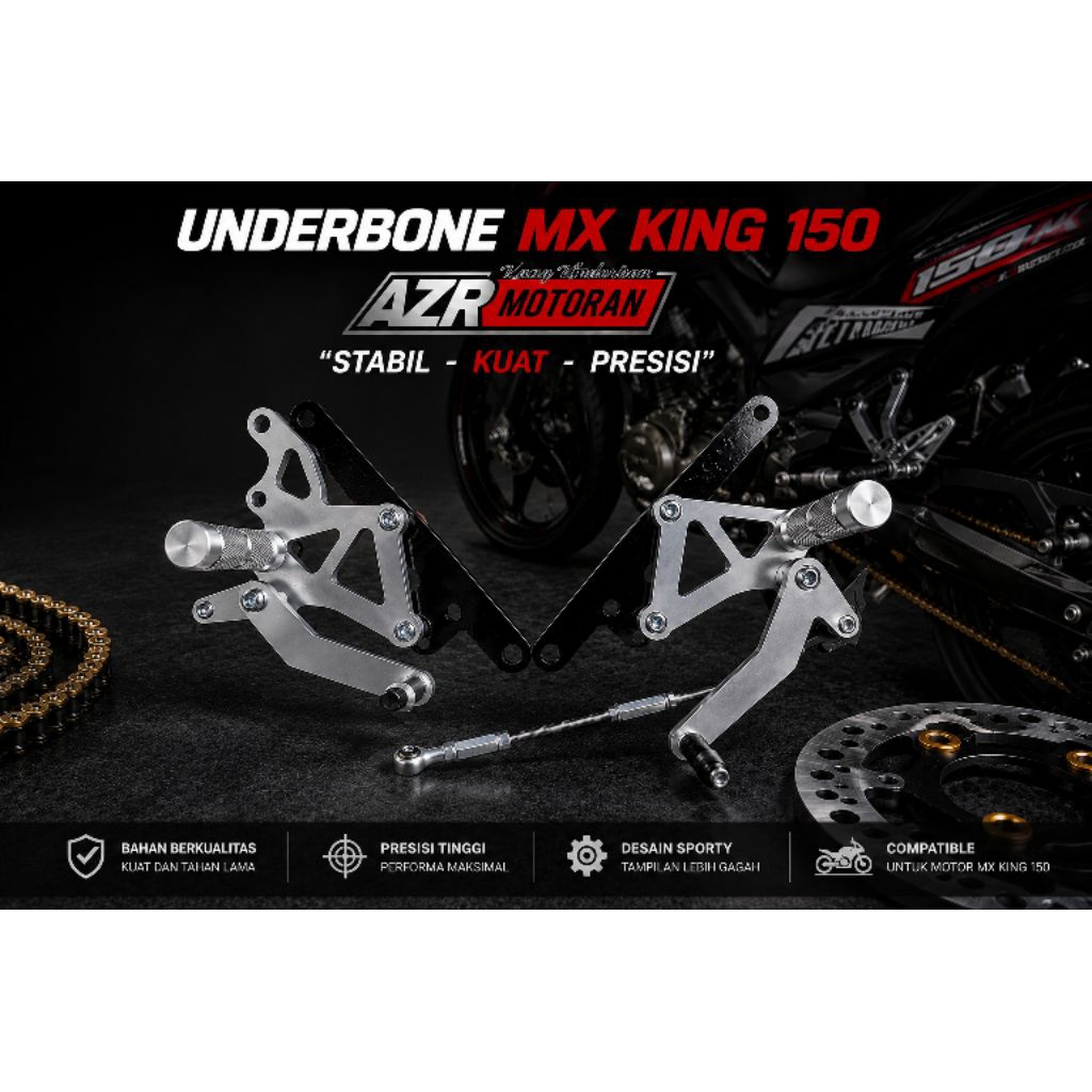 Footstep Mx king Underbone MX King Model RCB Footstep MX New Model RCB