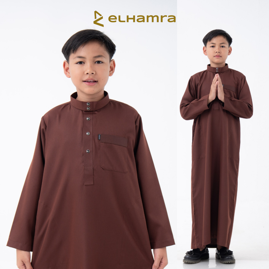 Jubah Thobe Elhamra Jubah Anak Laki Laki Katun Premium