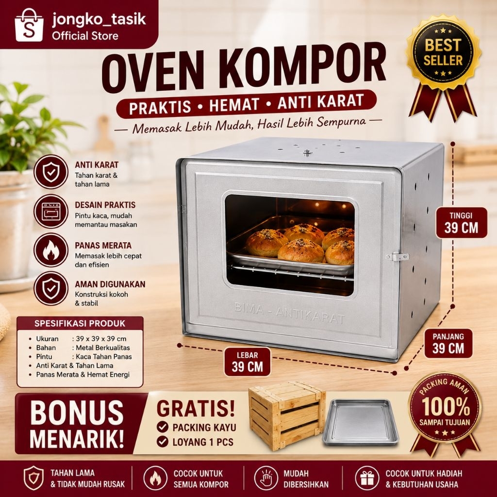 GARTIS PACKING KAYU  Oven Bimantara / Oven Kue / Oven Kompor Tangkring Bahan Berkualitas Anti Karat 