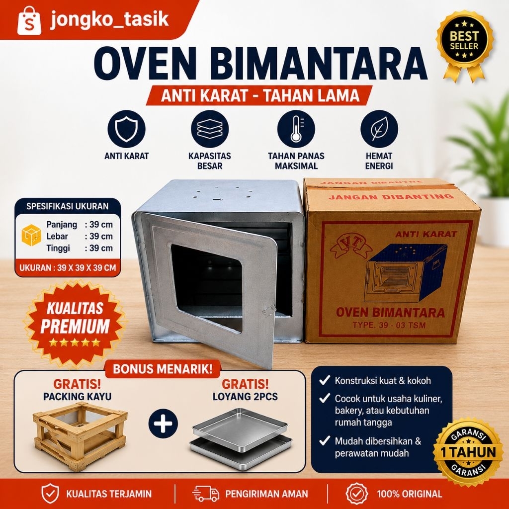 OVEN TANGKRING BIMA / OVEN KOMPOR BIMA / OVEN KUE ANTI KARAT