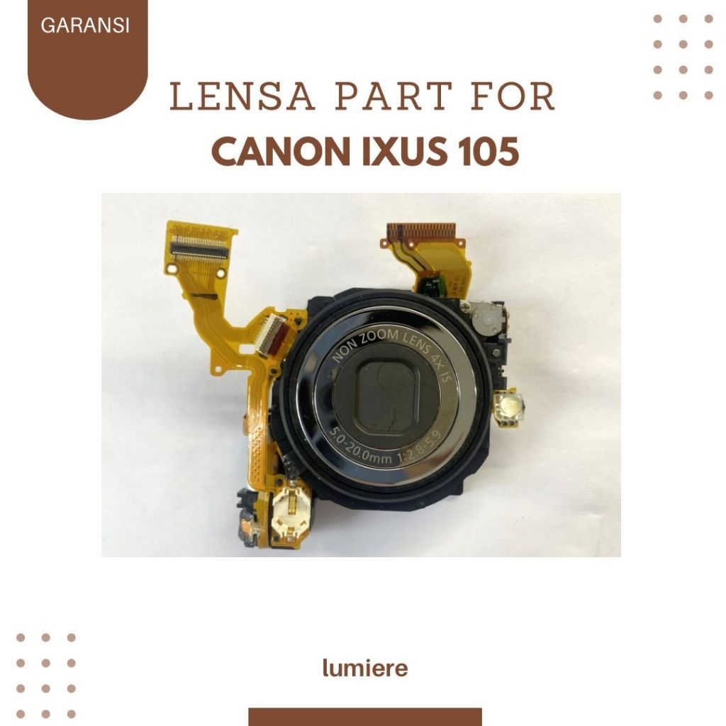 LENSA CANON IXUS 105 INC SENSOR