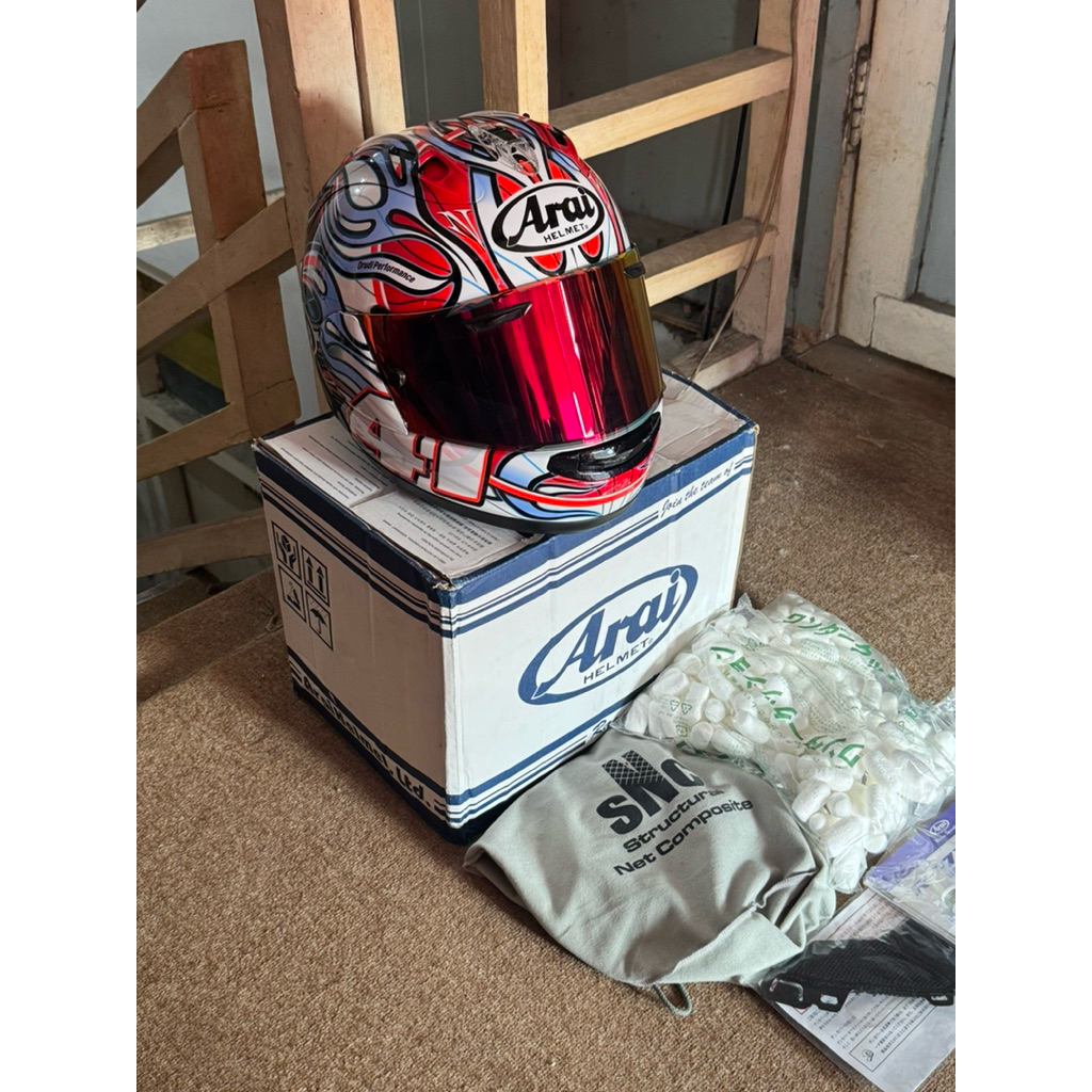 arai rx7x haga wsbk original paket ganteng second mulus