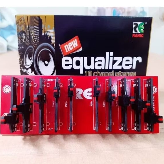 Kit equalizer 10 channel stereo 4x TL084