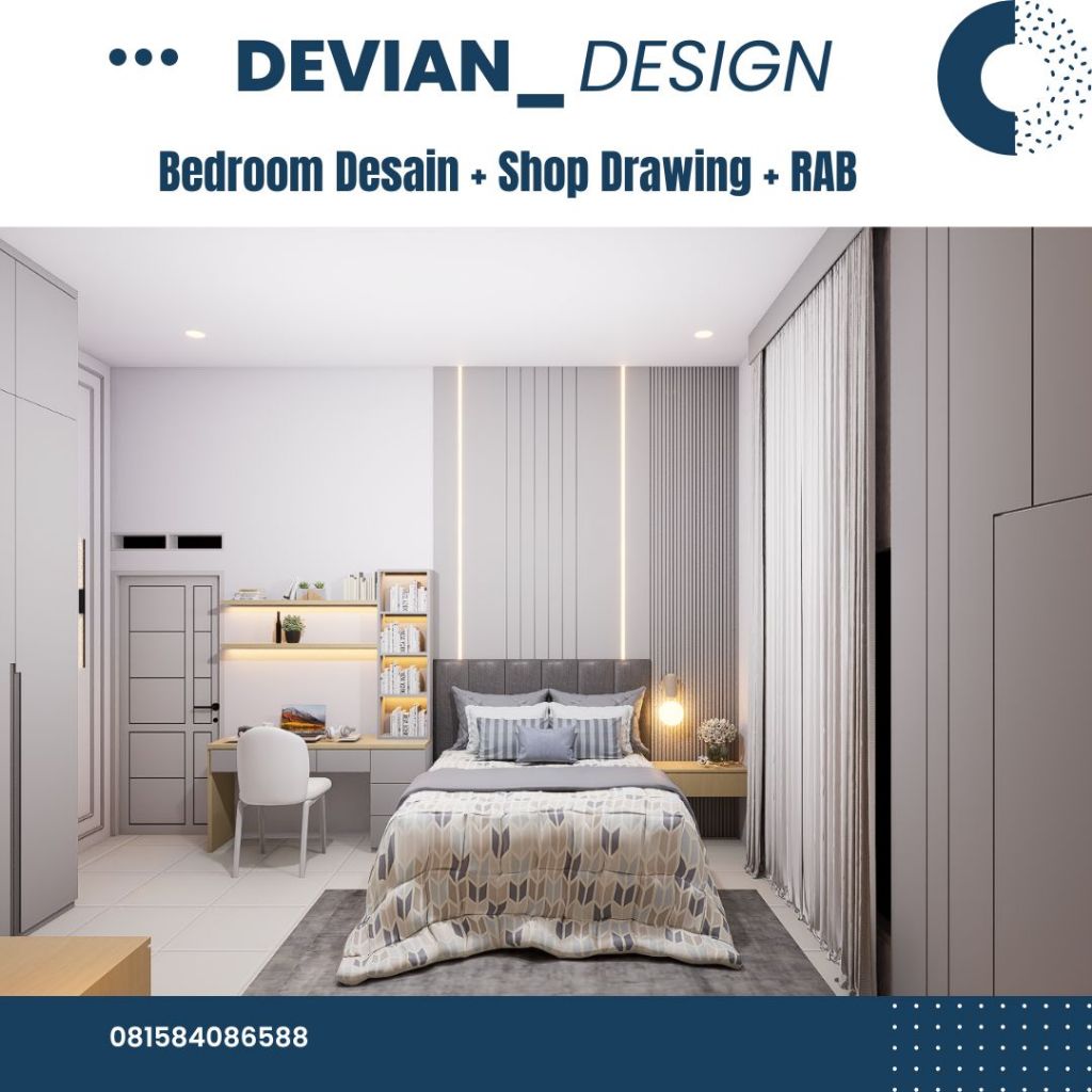 JASA DESAIN INTERIOR KAMAR TIDUR