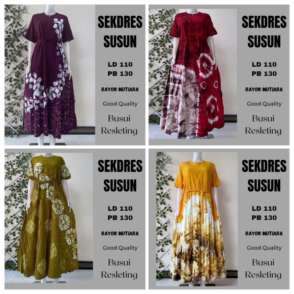 Daster Sekdres Susun Sekdress Premium LD 110 #Harga Reseller