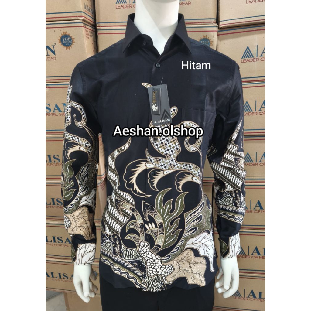 Alisan Kemeja Batik Printing SLIMFIT Panjang