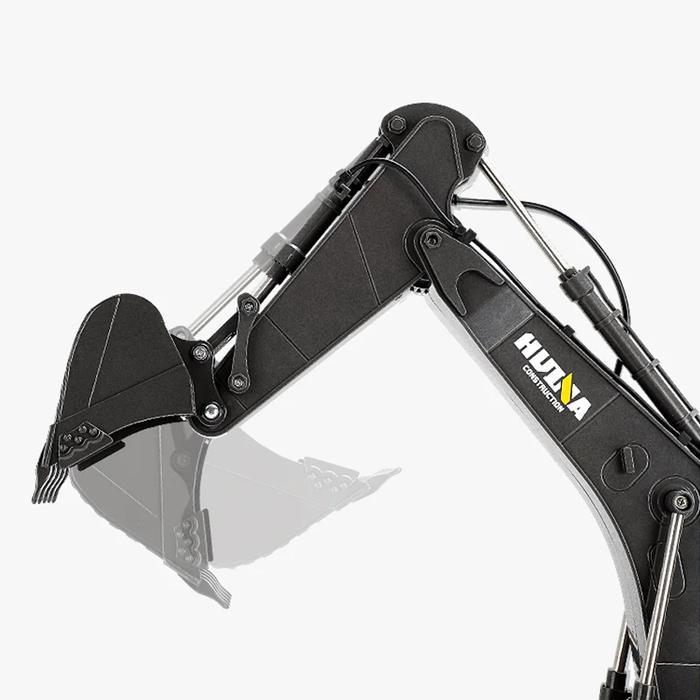 HUINA 1592 rc excavator besi diecast mainan remote alat berat backhoe