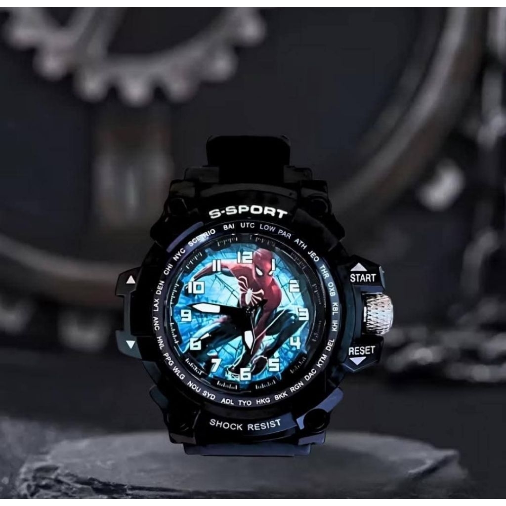 jam tangan anak Spiderman Batman iron man