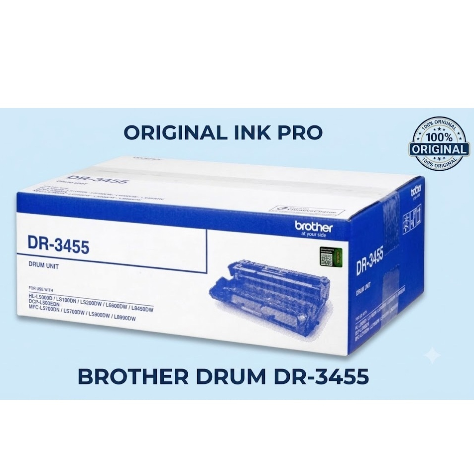 Brother DR-3455 Drum Unit Original | HL-L5100DN HL-L6200DW DCP-L5600DN MFC-L5900DW