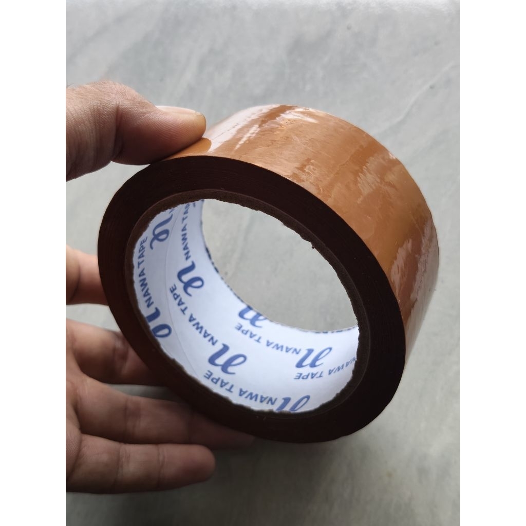 lakban coklat nawa tape 45x90 yard lakban murah nawa tape lakban coklat