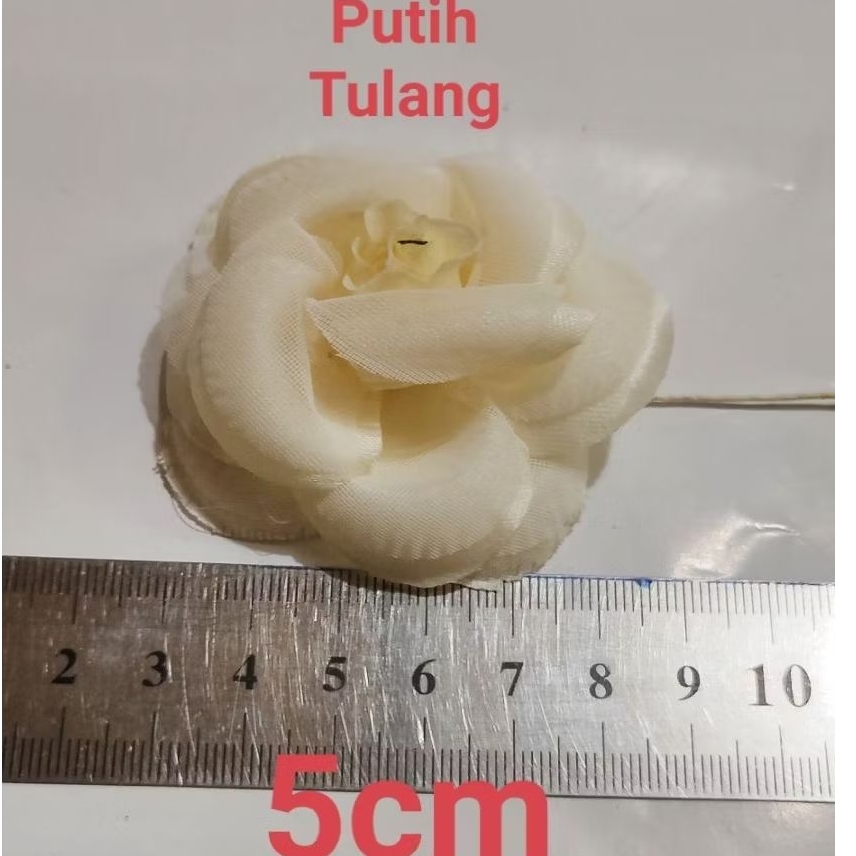 (Sedang) Bunga Organza, Aplikasi, Tempel Kebaya