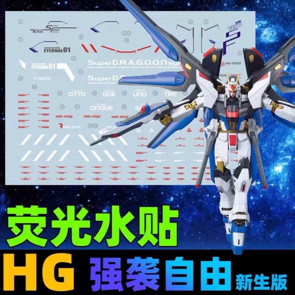 Water Decal HG Strike Freedom Xingyu Xing Yu