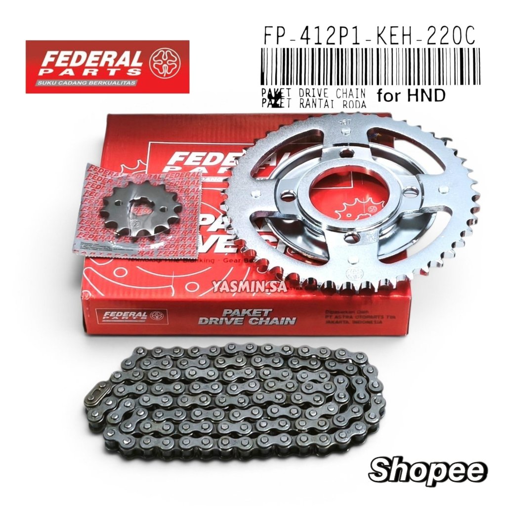 Paket Gear Gearset Rantai GL Pro Neotech Megapro Lama Primus 1999 - 2009 Original Federal KEH