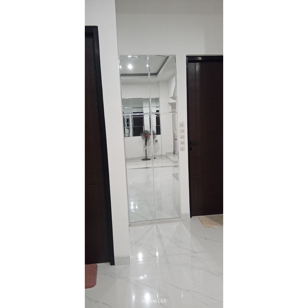 100x100cm kaca cermin bevel sesuai gambar tebal 3mm asli kaca. cermin bevel pusat kaca bevel bengkel