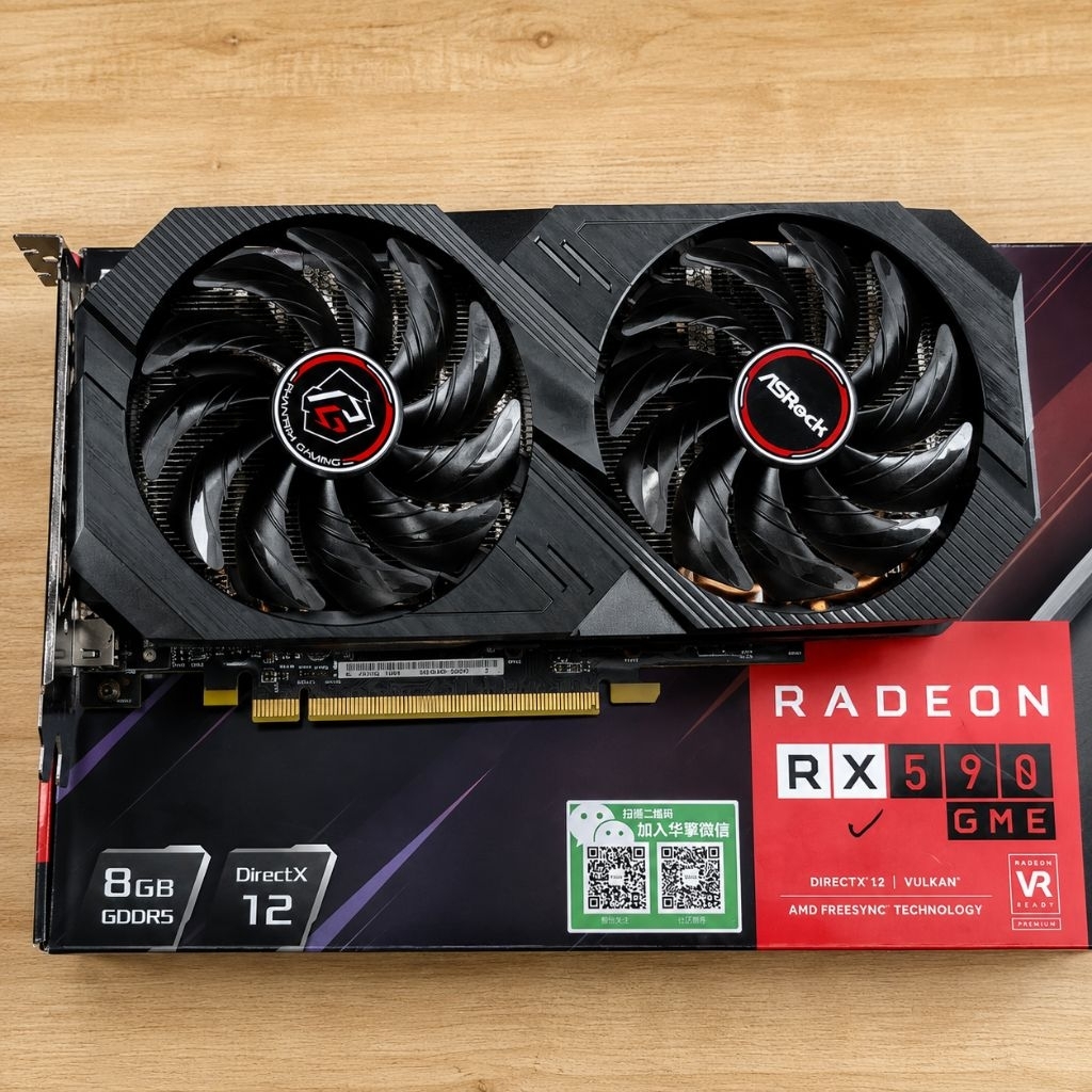 VGA RX 590 8GB ASROCK PHANTOM GAMING GDDR5