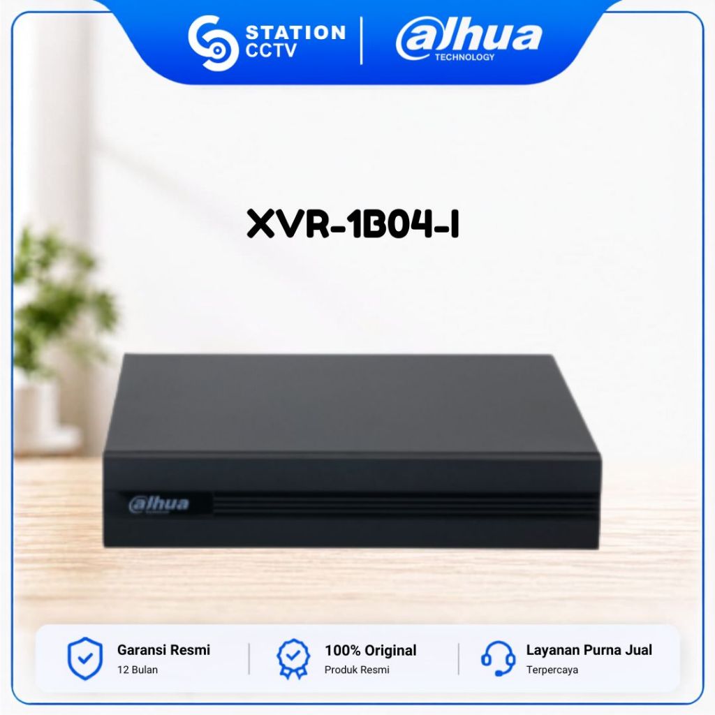 Dahua XVR1B04-I DVR CCTV 4 Channel WizSense AI H.265+ Support 5 IP Camera Original Full HD