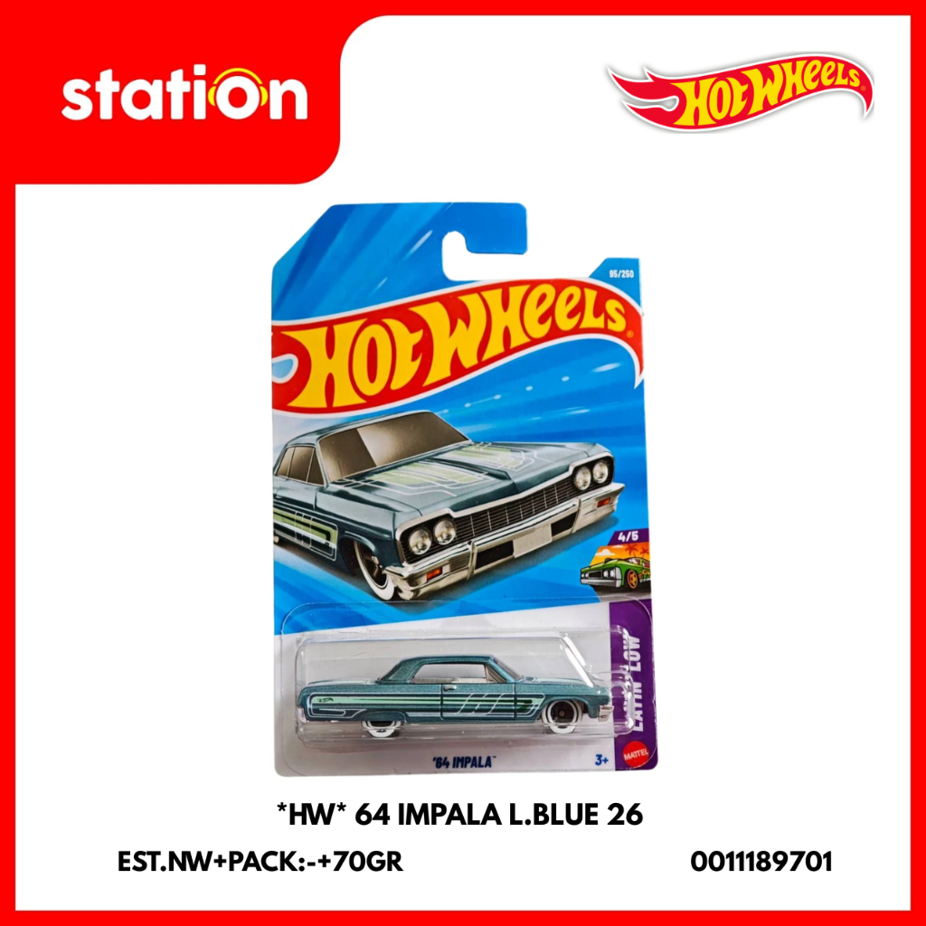 HOT WHEELS HW 64  IMPALA  L.BLUE