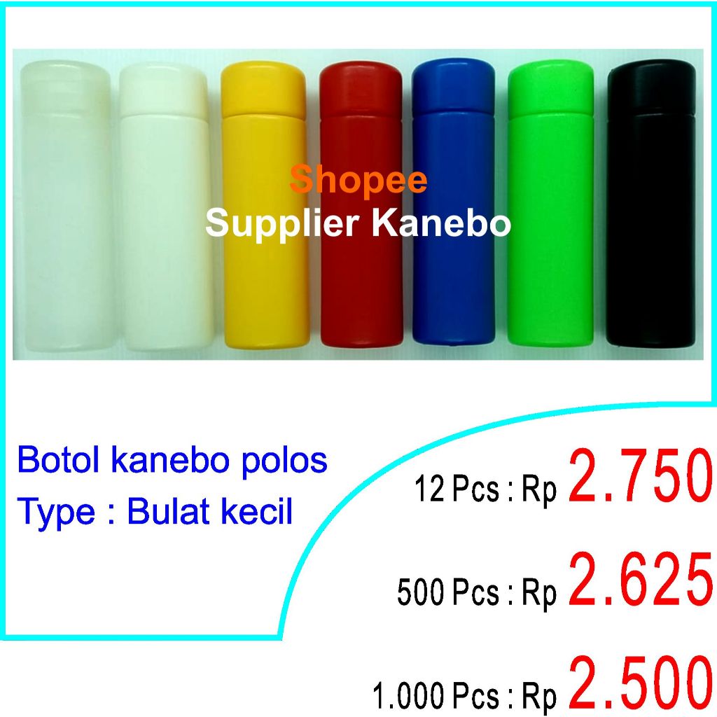 Botol kanebo polos Bulat kecil - Botol saja, Tanpa kanebo - AION Plas Chamois Mobil Motor