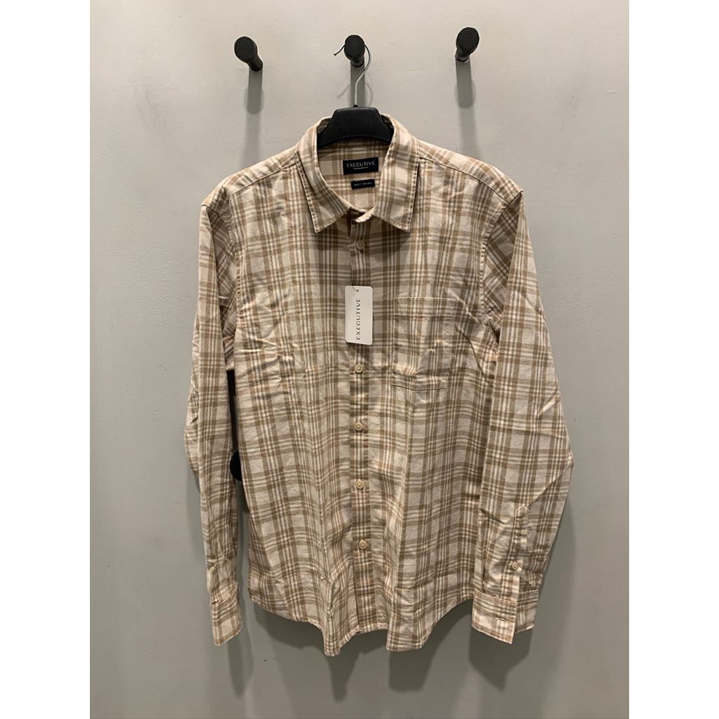 EXECUTIVE KEMEJA FLANEL LONG SLEEVES SIZE L / KEMEJA FLANEL EXECUTIVE / KEMEJA FLANEL PREMIUM PRIA