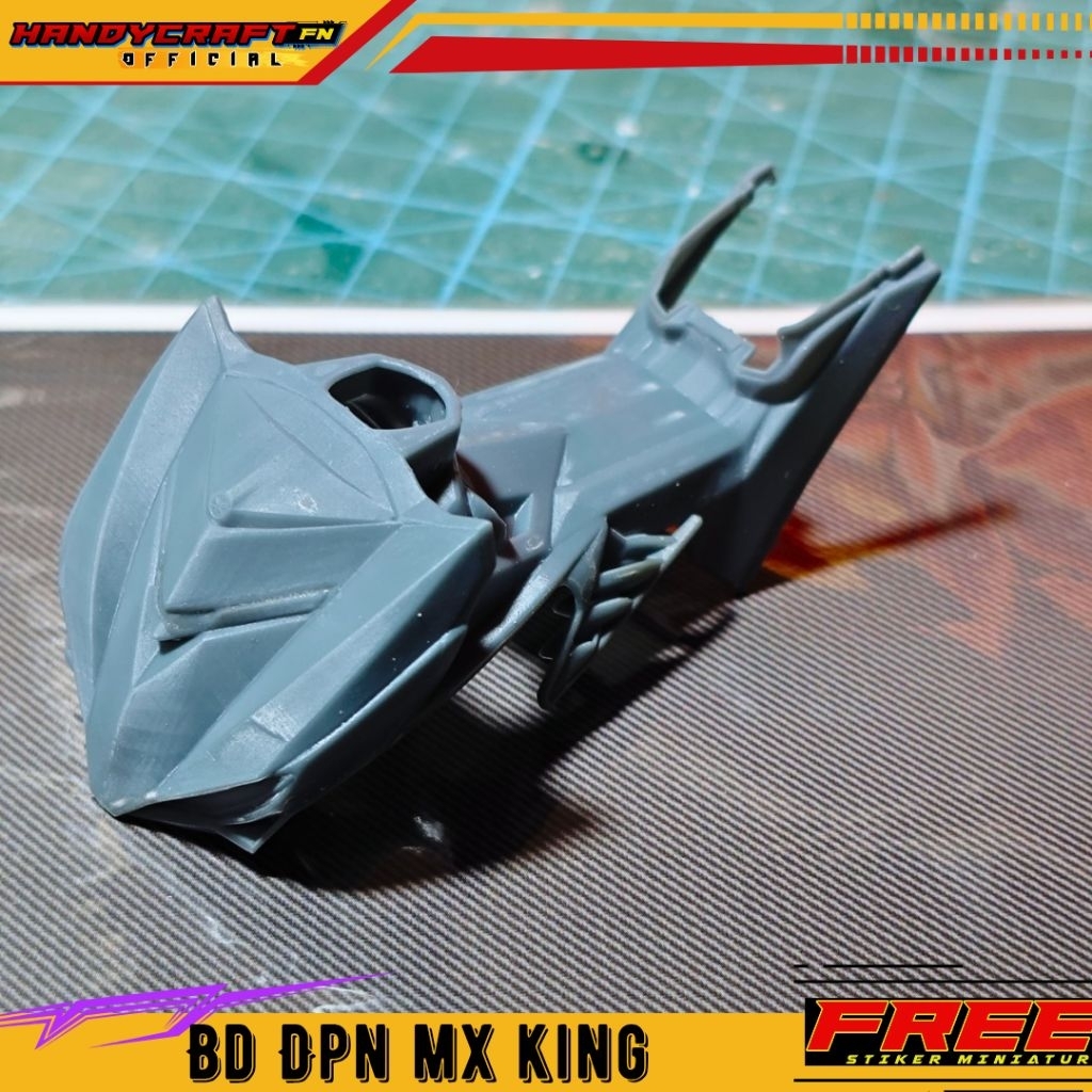 Miniatur Body-Body MX KING skala 1:12 Bahan Resin 3D