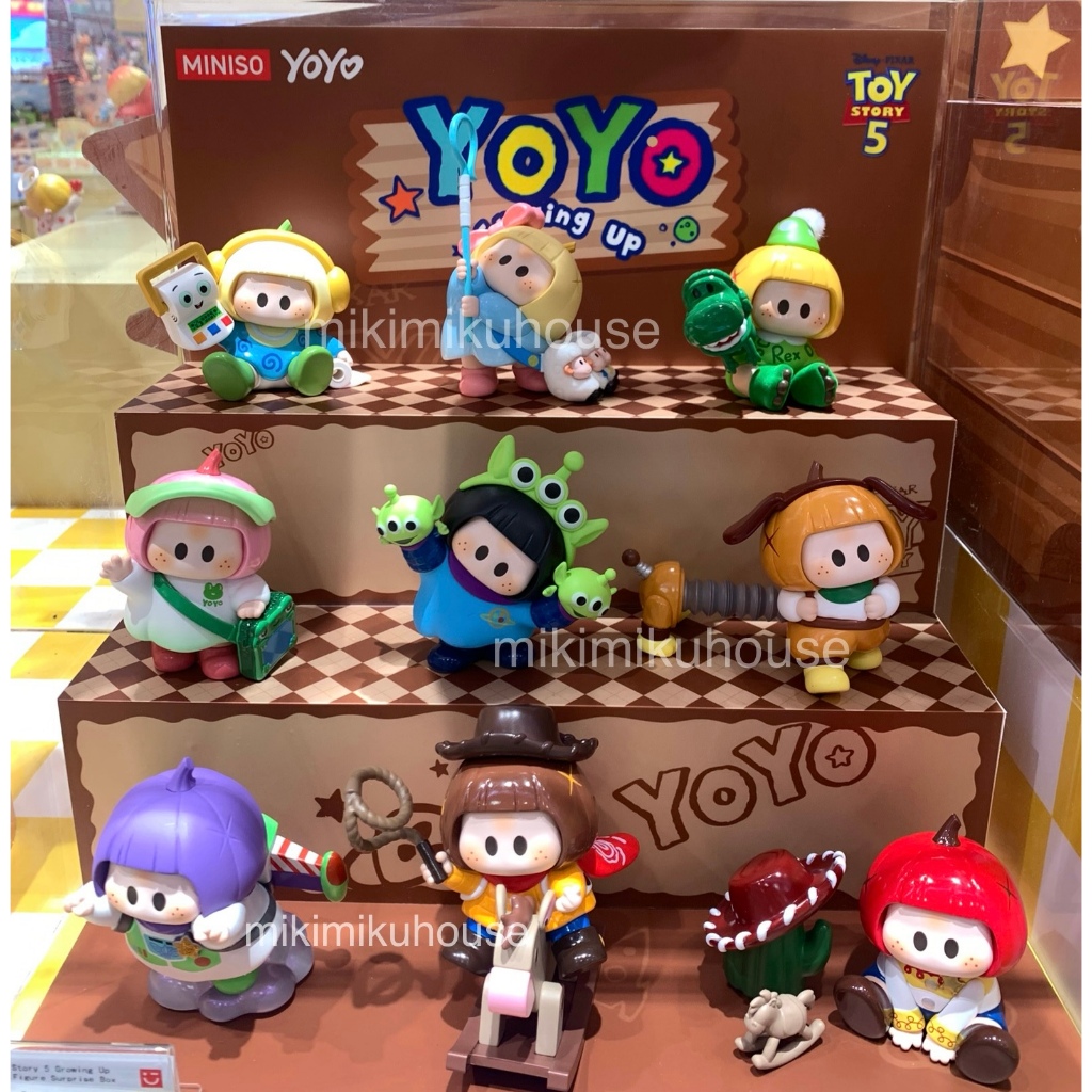 MINISO YOYO TOY STORY GROWING UP FIGURE BLIND BOX MINISO DISNEY PIXAR TOY STORY WOODY BUZZ ALIEN HAM