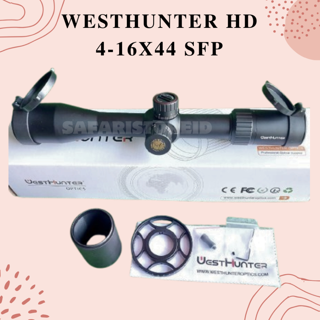 Jual Telescope WESTHUNTER HD 4-16X44 SF || Telescope Westhunter Tahan Getar