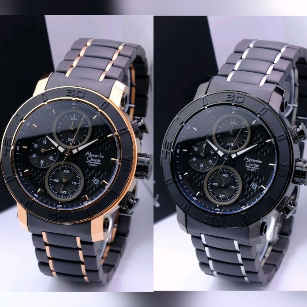 JAM TANGAN PRIA ALEXANDRE CHRISTIE AC 6292 AC6292 BLACK ORIGINAL MURAH