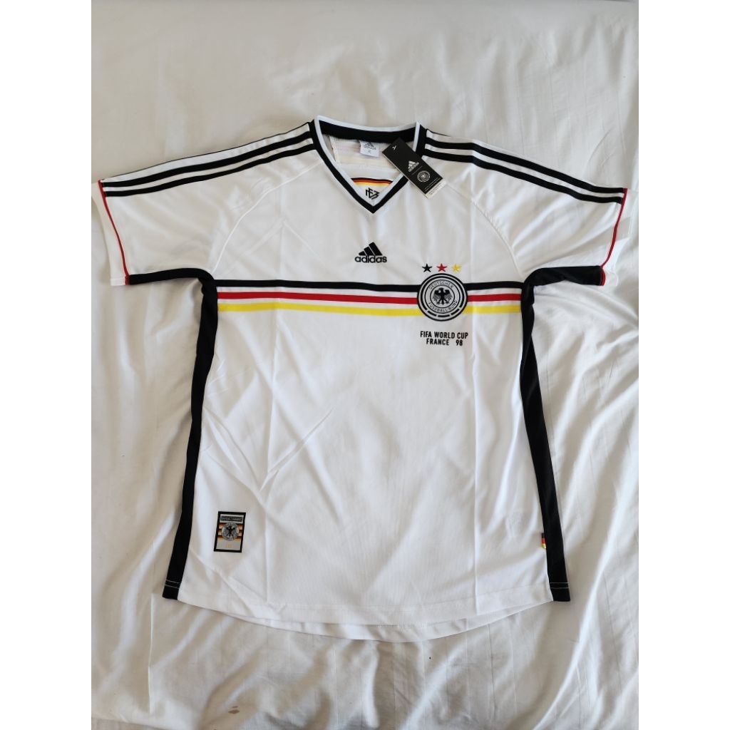 Jersey Retro Home Germany Jerman World Cup France 1998