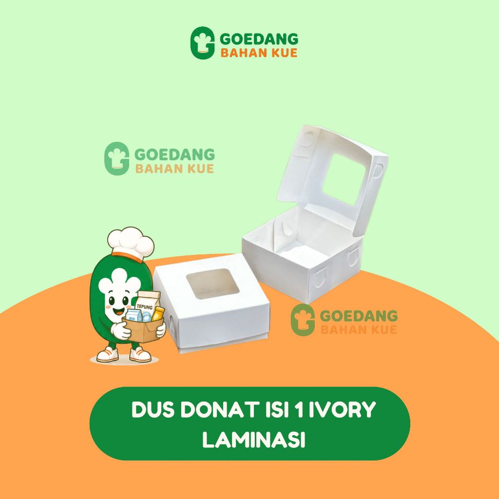 [ISI 5 & 25PCS] DOS DONAT 1 & DOS DONAT 3 - IVORY LAMINASI TEBAL 250 GR