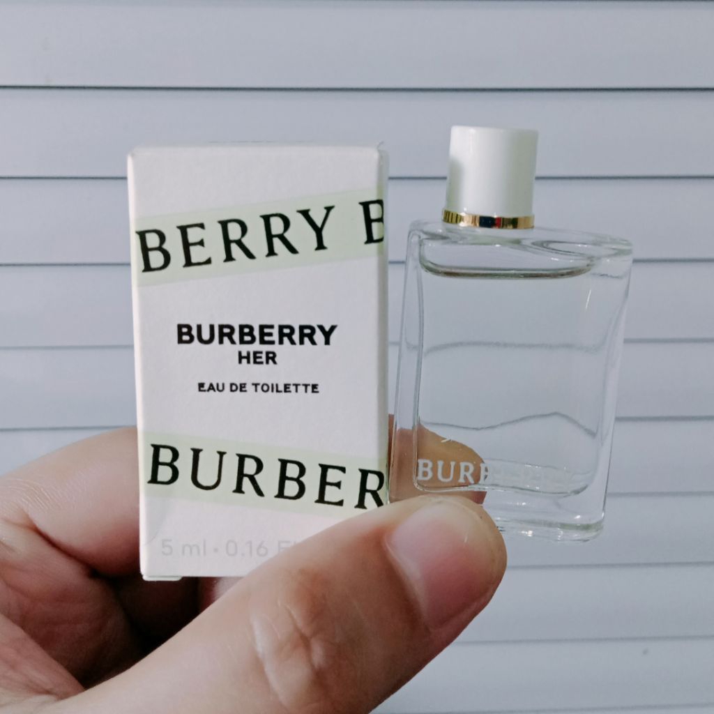 Burberry her edt parfum original miniatur 5 ml preloved