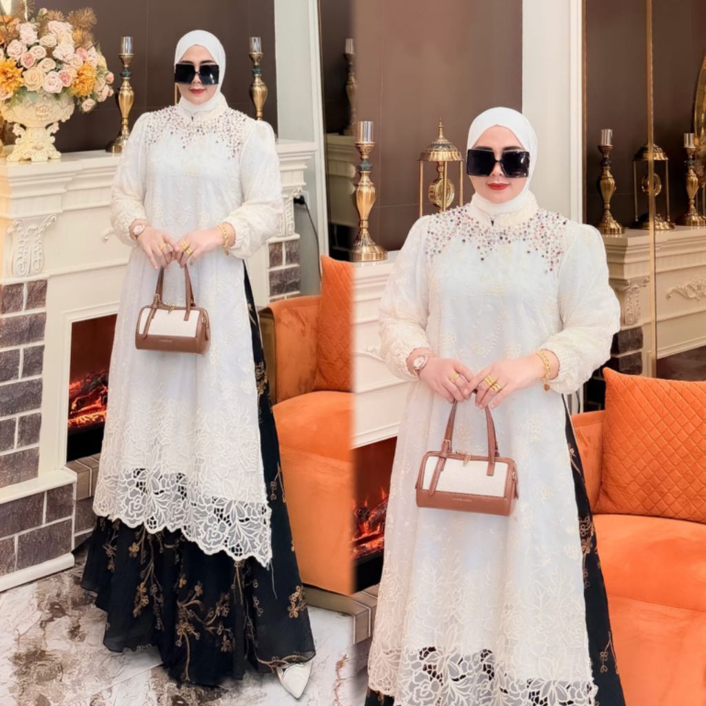 DRES / tunik salvina +hijab  BY BILQIS ASOPUROH