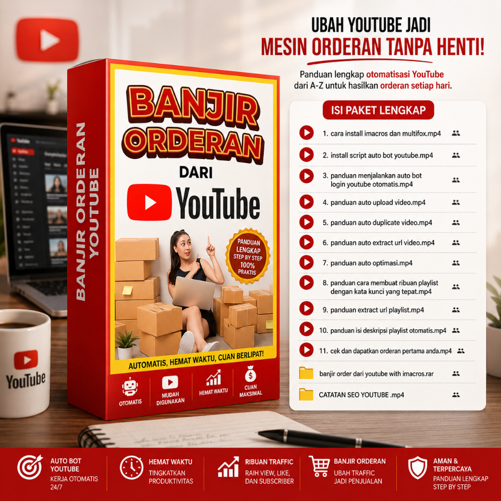 BANJIR ORDERAN DARI YOUTUBE - Kebanjiran Order Promosi Gratisan di Youtube