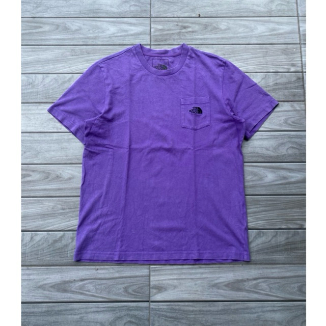kaos tnf the north face pocket purple