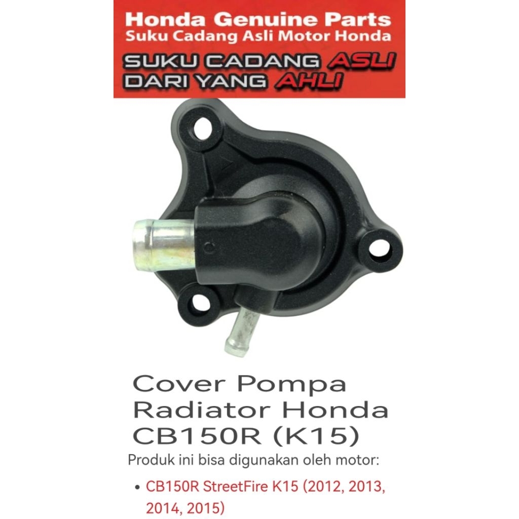 19220K15901 Cover Pompa Radiator Honda CB150R (K15)