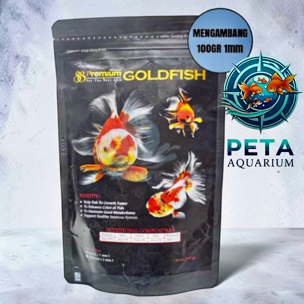 Pelet Ikan Hias Koki Premium88 & Bulky Goldfish Floating 100Gr