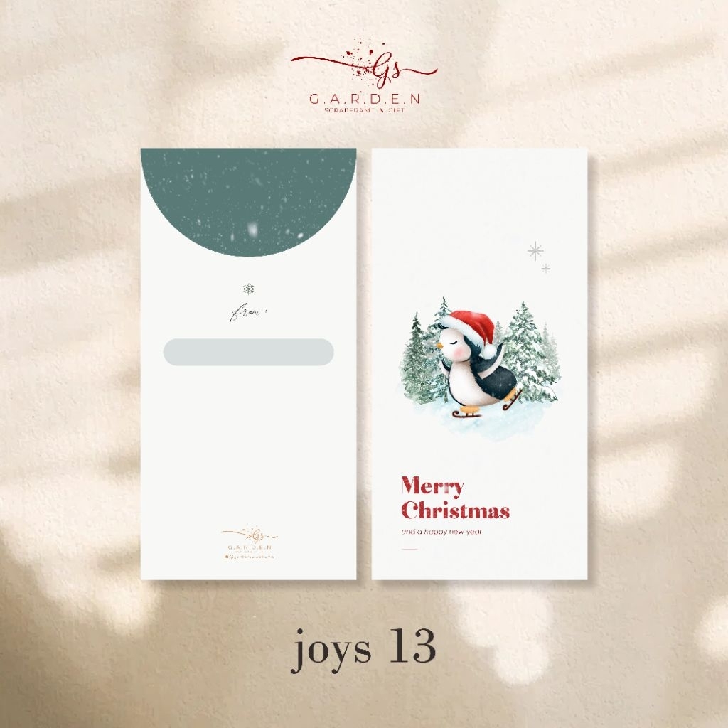 [JOYS SERIES] CUSTOM NAMA / Amplop Christmas / Amplop Natal / Amplop Santa / Christmas Envelope / Na