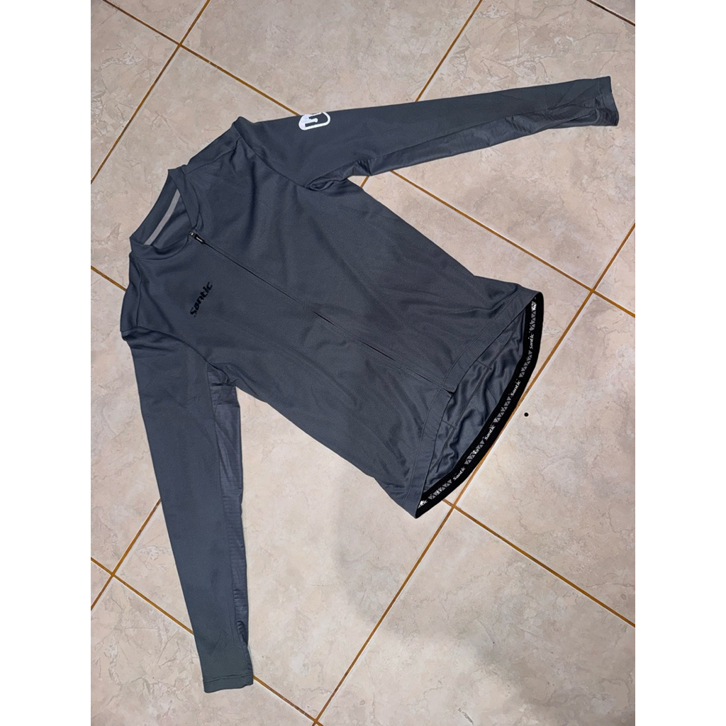 Santic Jersey Grey Long size M setara L (Second)