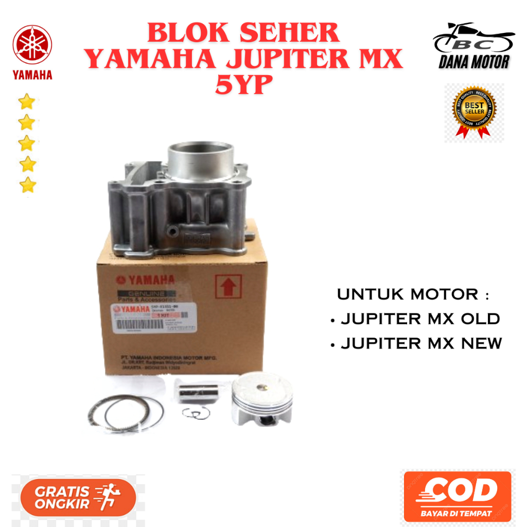 Blok Seher Jupiter Mx Ori / Blok Mesin Yamaha Jupiter Mx 135 Original Premium - 5YP-E1311-00